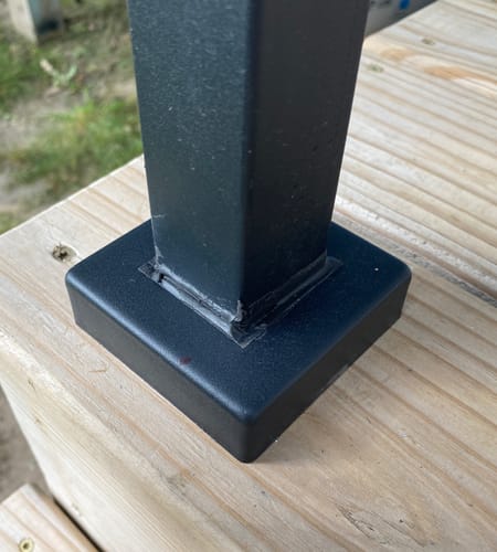 Customer photo review of Stair Top & Middle Rail Size Exchange Pack