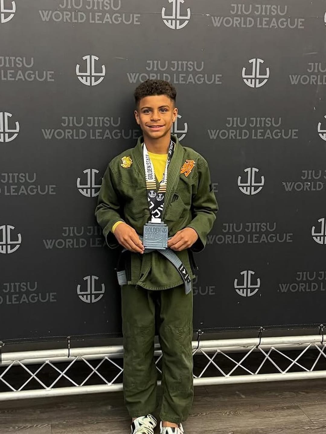 Customer photo review of Core Green Brazilian Jiu Jitsu Kids BJJ Gi