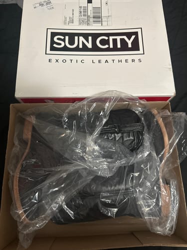 Customer photo review of Matte Black - Genuine Python Boots