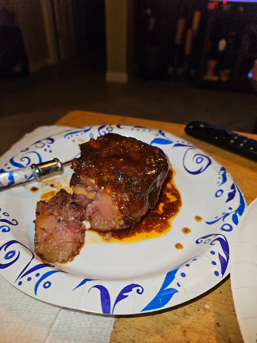 Customer photo review of True 'Candy Red' Oxtail Softballs