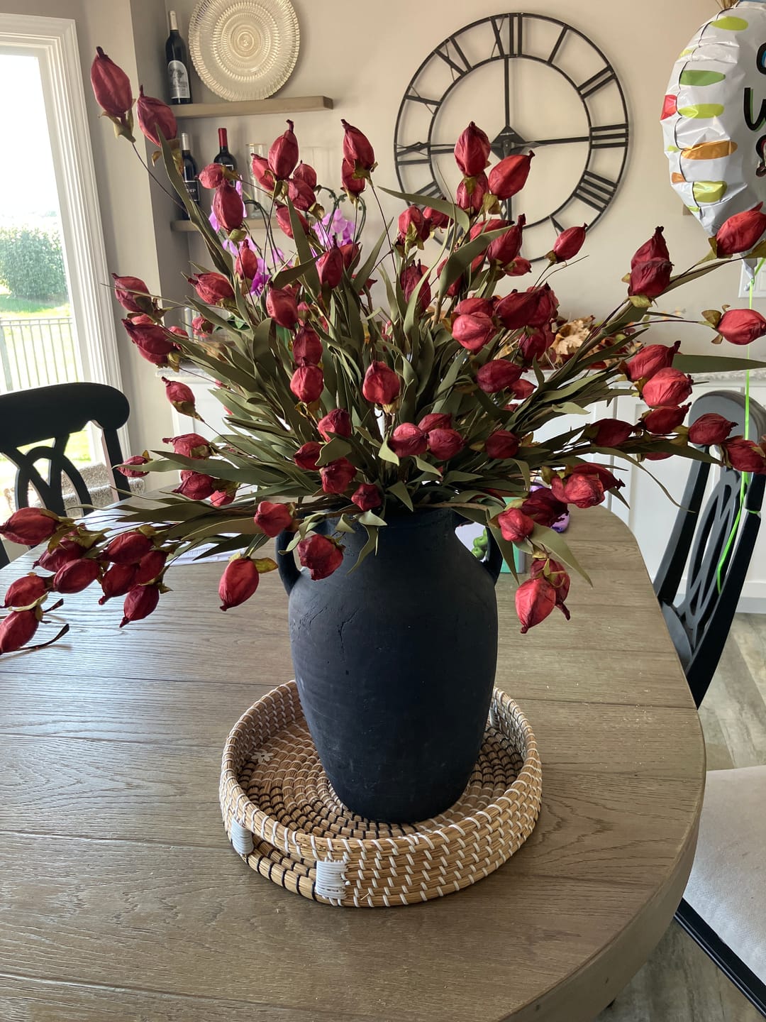 Customer photo review of Lantern Bud Luxe Bush | Burgundy