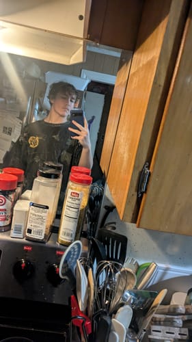 Customer photo review of Camo Chopper Tee