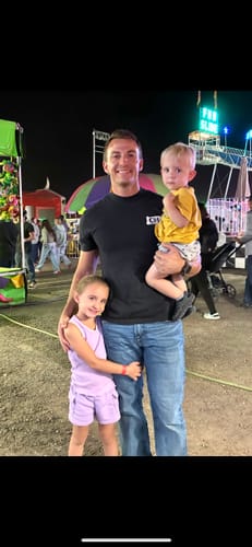 Customer photo review of TRAIN HARD HUNT EASY T-SHIRT