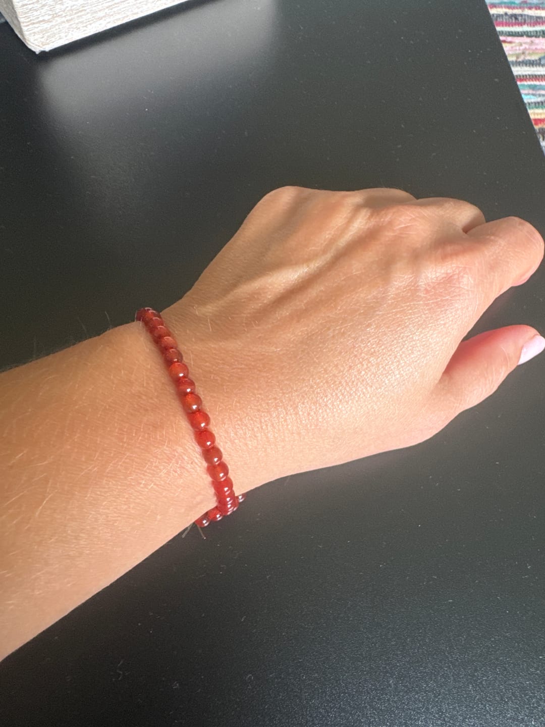 Customer photo review of Karneol Armband - Perlen