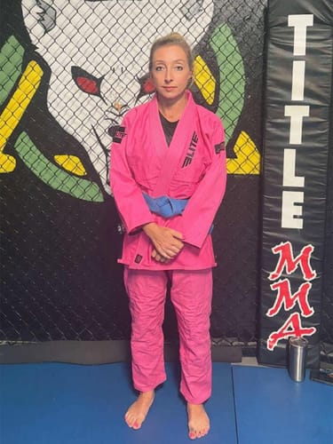 Customer photo review of Core Pink Brazilian Jiu Jitsu Womens BJJ Gi