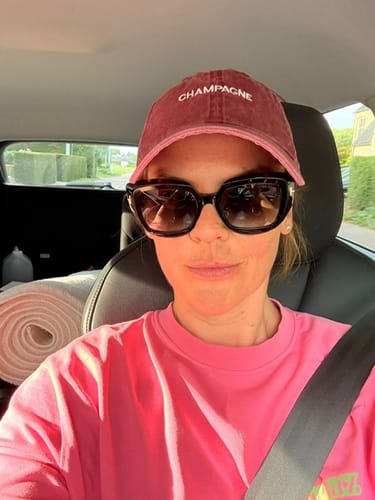 Customer photo review of WASHED CHAMPAGNE.