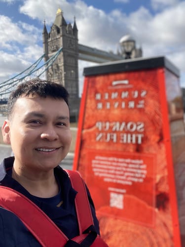 Customer photo review of Zalta Safari Jacket -  Navy Blue