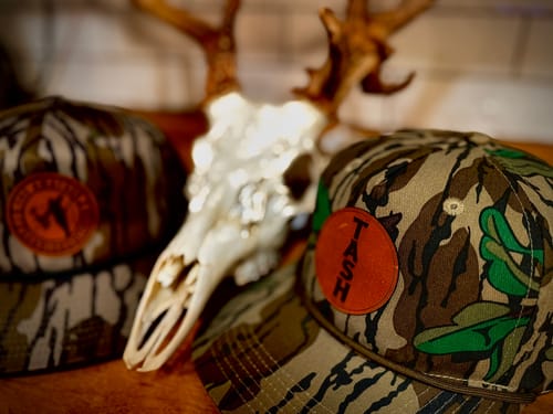 Customer photo review of Custom Leather Patch Goat Rope Hats - Mossy Oak & Old’s Cool Styles - Lost Hat Co.