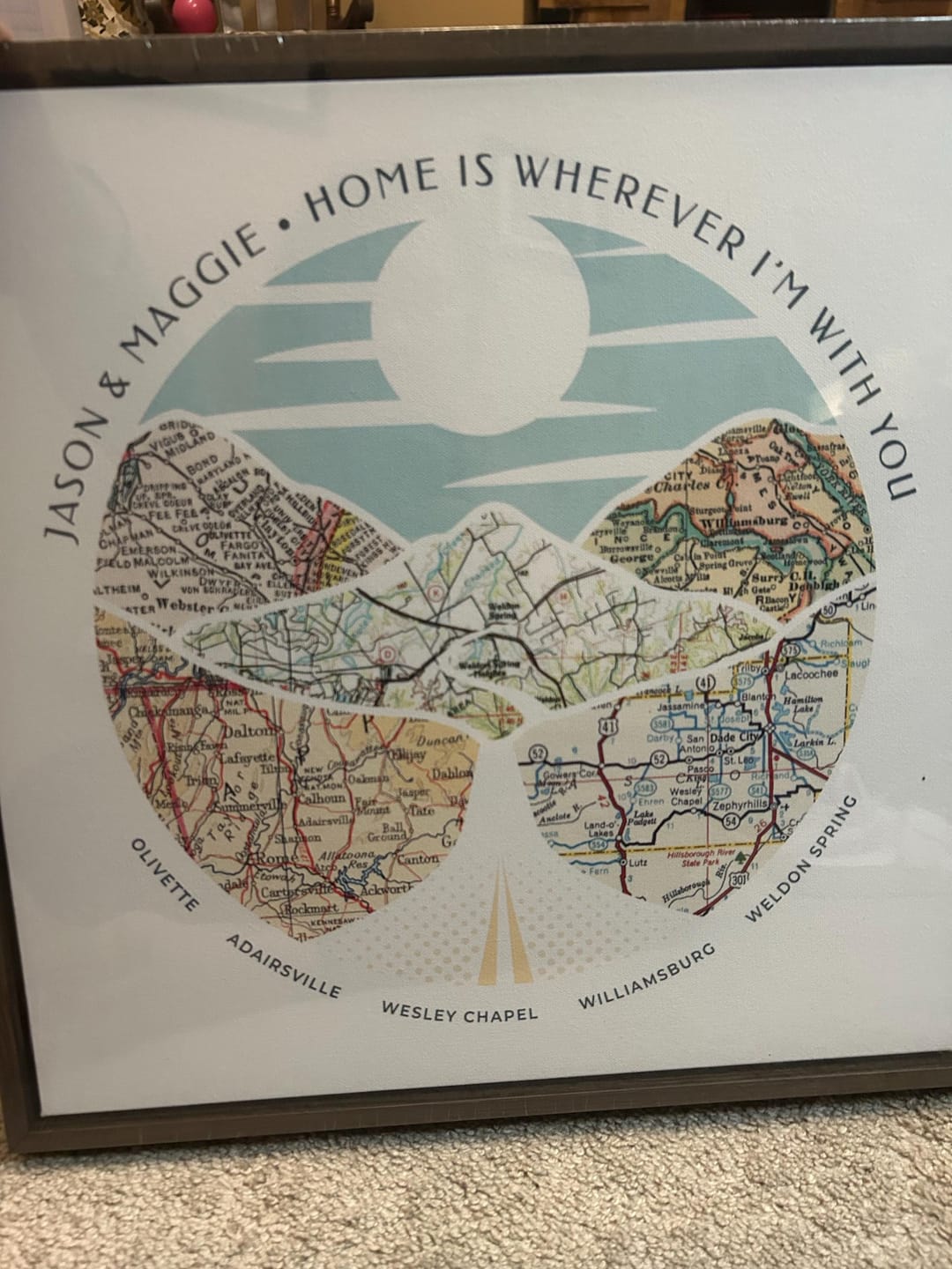 Customer photo review of Wanderlust Map [Digital Only]