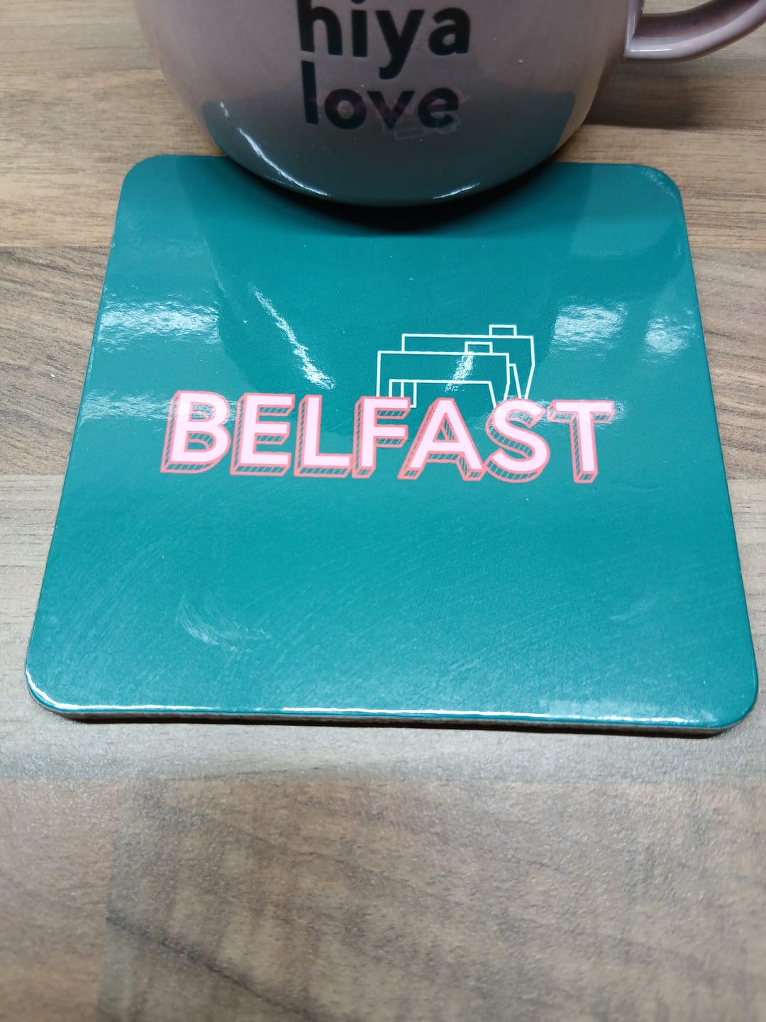 Customer photo review of Belfast Coaster | Born & Bred