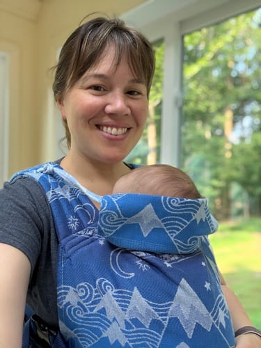 Customer photo review of Misty Mountains™ Aduial Bairn Baby Carrier by Oscha