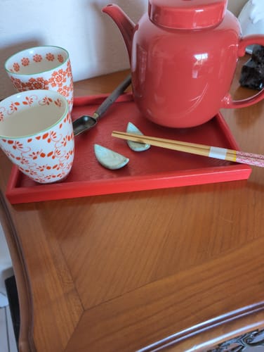 Customer photo review of Repose-Baguettes Japonais Feuille Verte