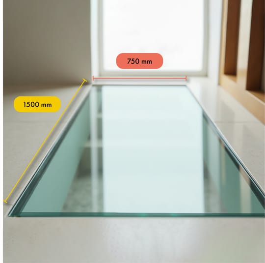 Customer photo review of Walk-on Glass 750x1500mm