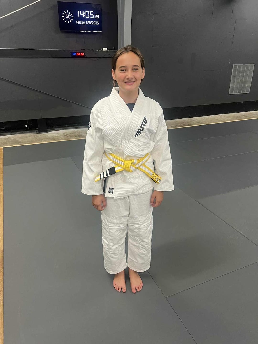 Customer photo review of Core White Brazilian Jiu Jitsu Kids BJJ Gi