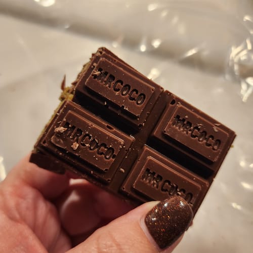 Customer photo review of Viral Pistachio Stuffed Bar Kit