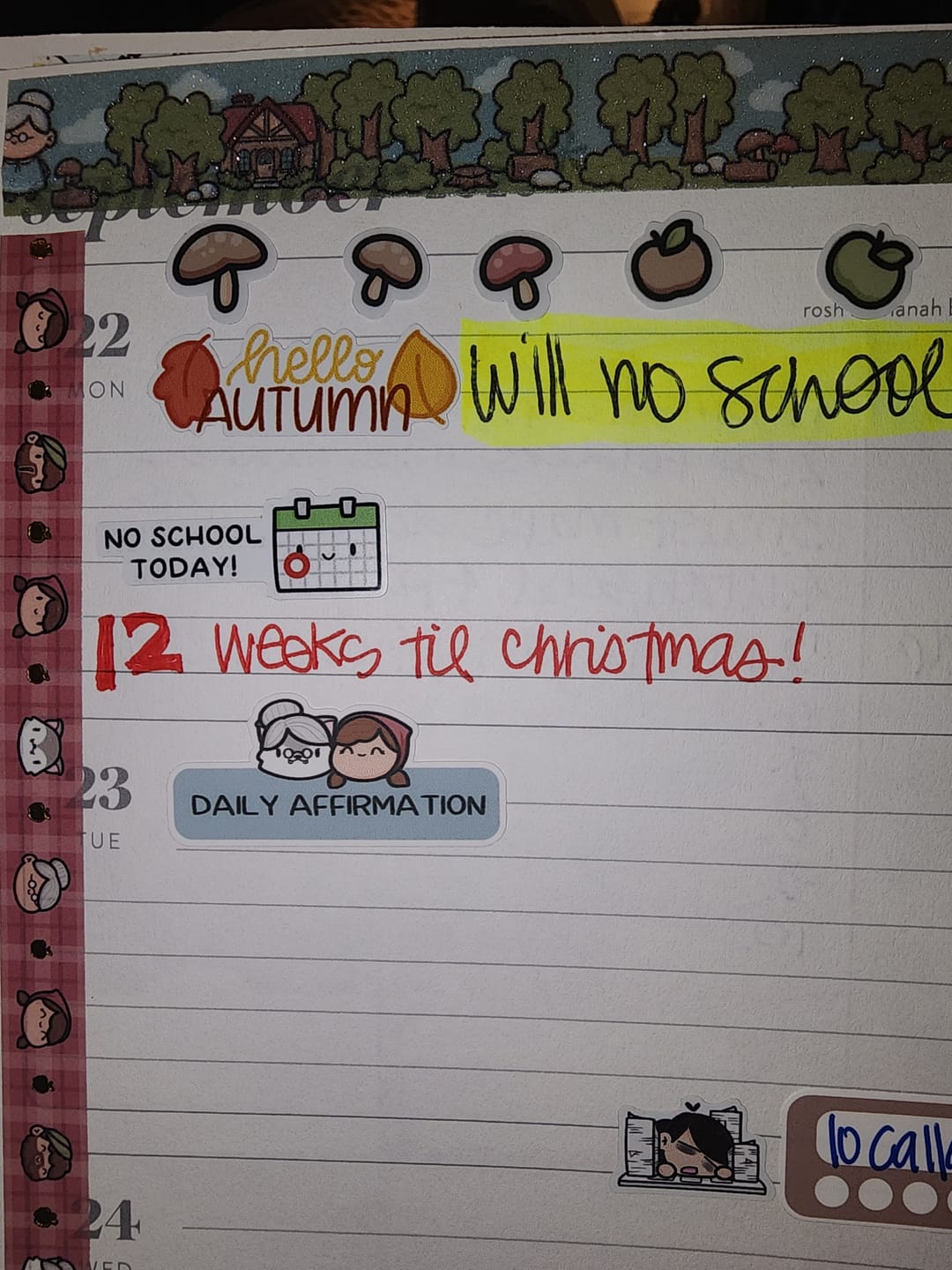 Customer photo review of Back to School Planner Stickers