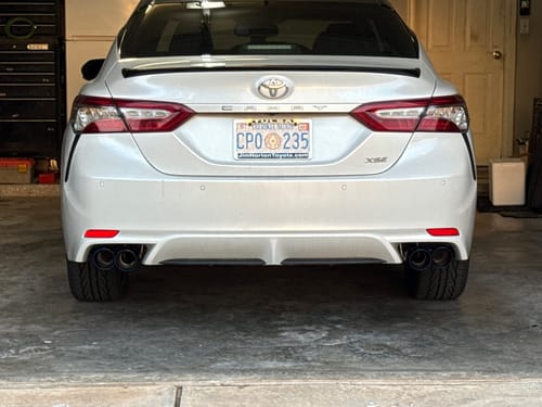 Jerry H. review of 2018-24 Toyota Camry Muffler Delete Axle Back Quad Tips Exhaust image 1 out of 5