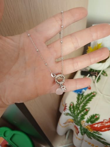 Customer photo review of Collana Rosario in Argento 925 con Chiusura ad Anello