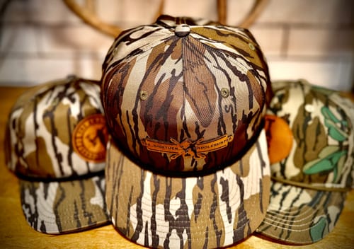 Customer photo review of Custom Leather Patch Goat Rope Hats - Mossy Oak & Old’s Cool Styles - Lost Hat Co.
