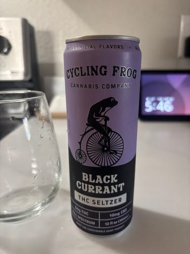 Customer photo review of THC Seltzer Giveaway - Black Currant