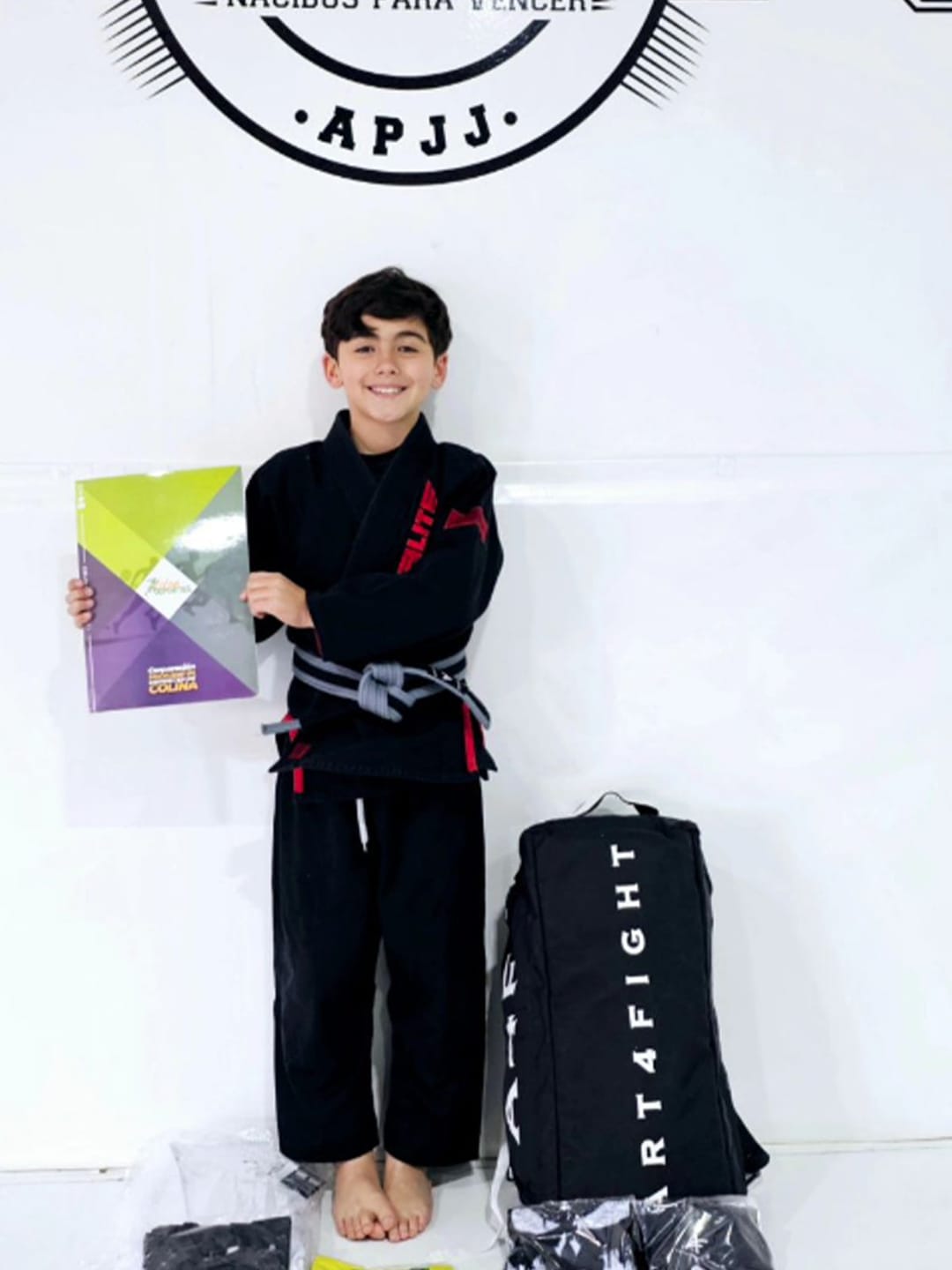 Customer photo review of Core Black Brazilian Jiu Jitsu Kids BJJ Gi