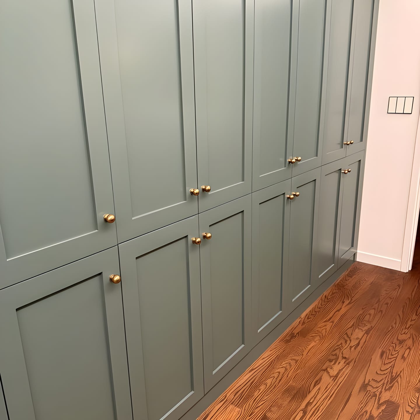 Customer photo review of Brass Ball Knob - Antique Brass