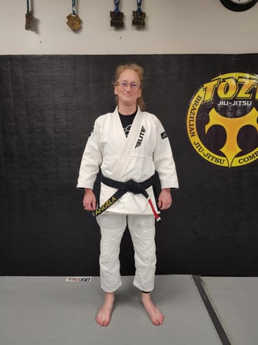 Customer photo review of Core White Brazilian Jiu Jitsu Womens BJJ Gi