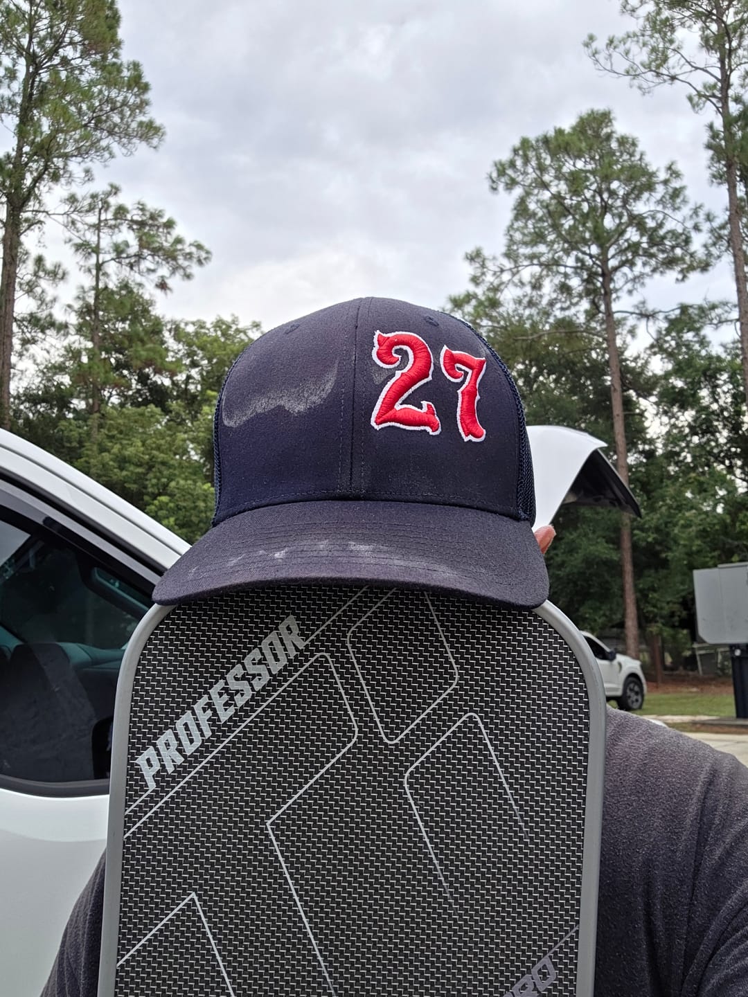Customer photo review of Professor Titanium Pro Pickleball Paddle- Designed with Titanium Carbon Fiber Weave Surface