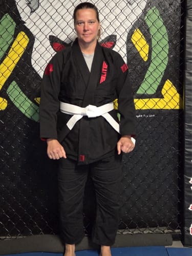 Customer photo review of Core Black Brazilian Jiu Jitsu Womens BJJ Gi