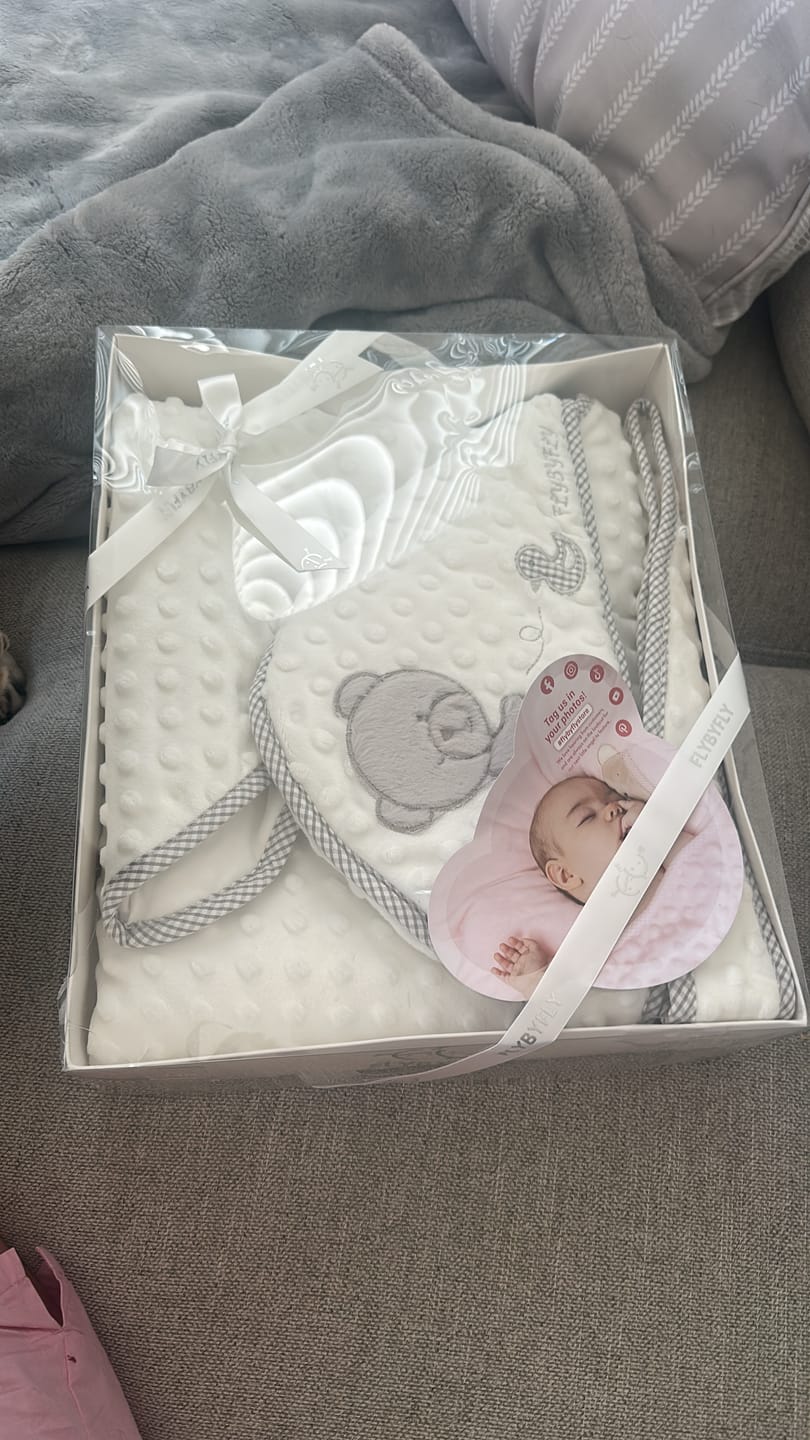 Customer photo review of Popo Bear Swaddle
