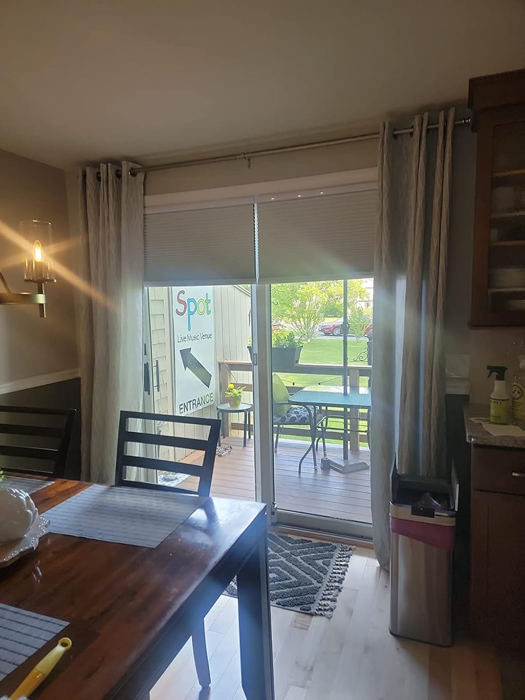 Customer photo review of Bringnox Blackout Motorized Cellular Shades