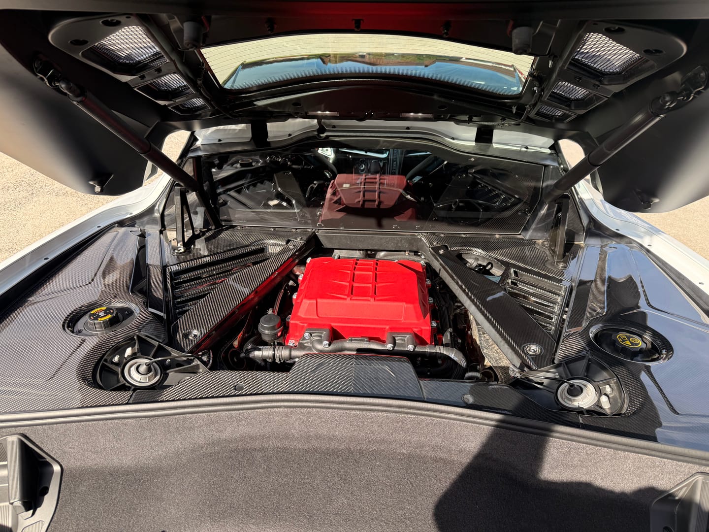 Customer photo review of Corvette C8 Coupe Engine Bay Panel Cover (3-Pieces Version)