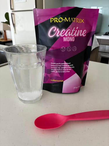 Customer photo review of Creatine Mono