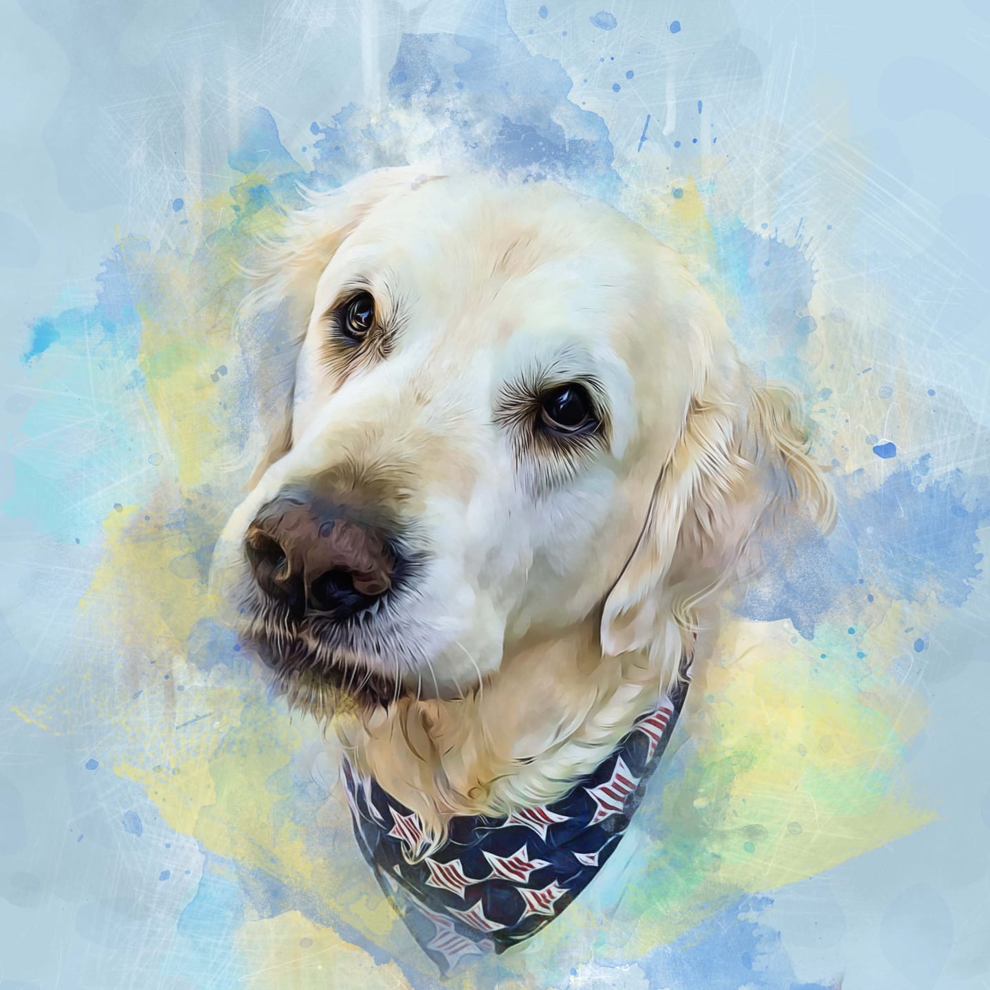 Customer photo review of Pet Art Canvas Print