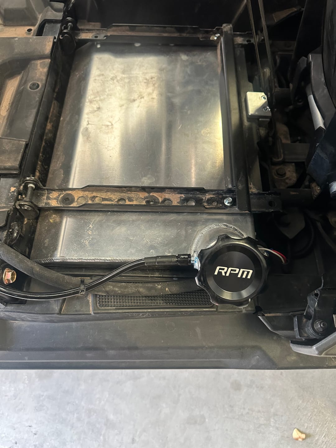 Customer photo review of RPM Pro R, Turbo R, Pro XP, Pro S 4 Seat 7.5 Gallon Floor Board Fuel Tank