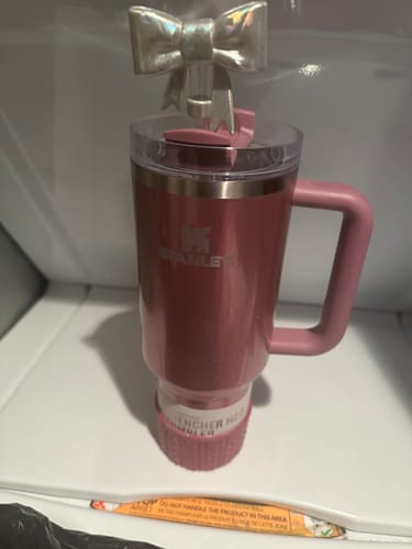 Customer photo review of Deep Mauve Shimmer MACRAME Tumbler Boot -fits 20-40oz