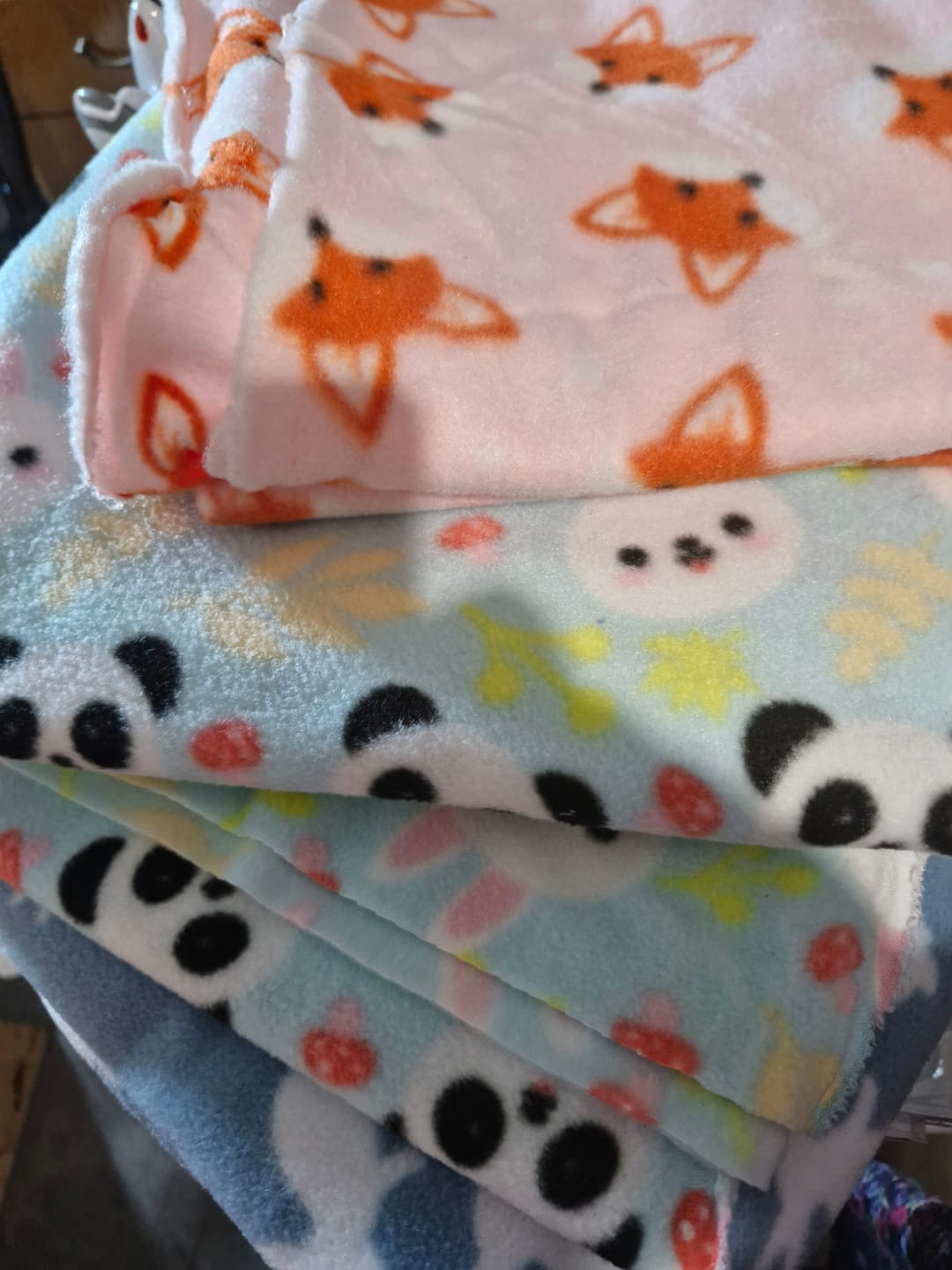 Customer photo review of Printed Fleece/Sweatshirt Remnants