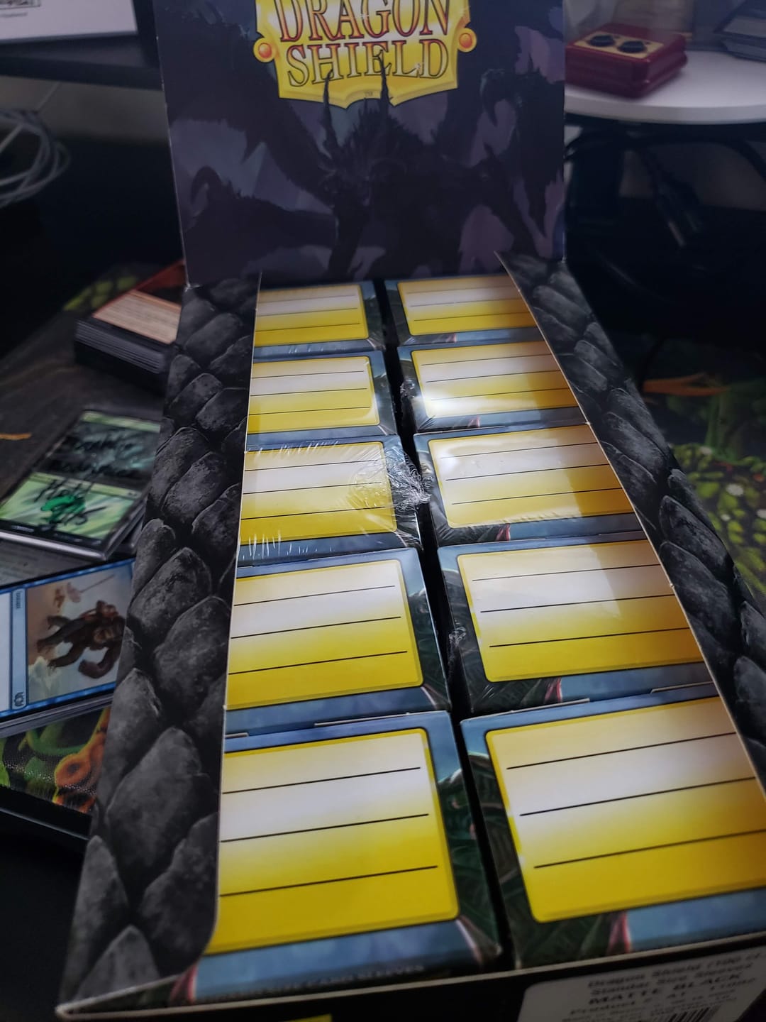 Customer photo review of Dragon Shield Display Case – Premium Card Storage & Protection