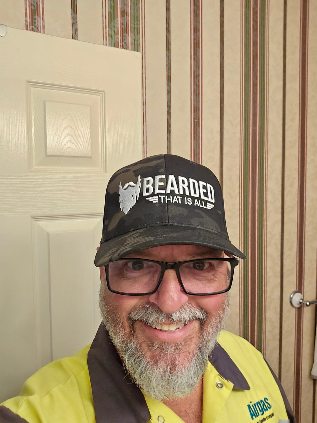Customer photo review of Logo Hat. That is all.