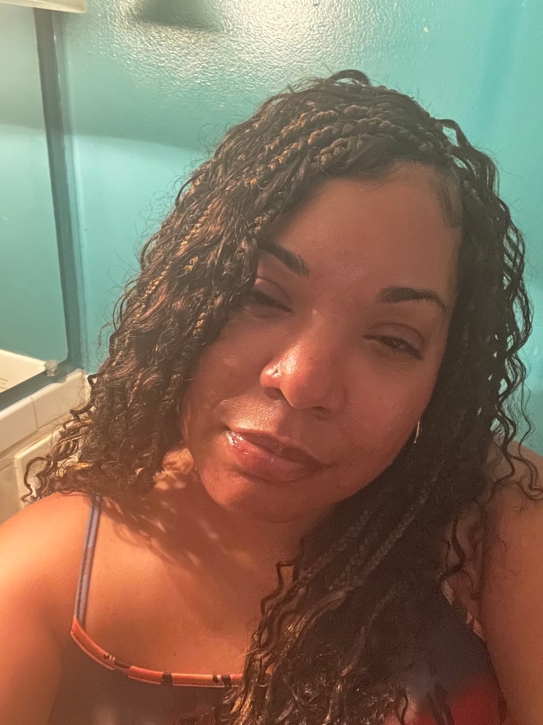 Customer photo review of #4/#27/#30 Mix Color Blend Deep Wave Bulk Human Braiding Hair