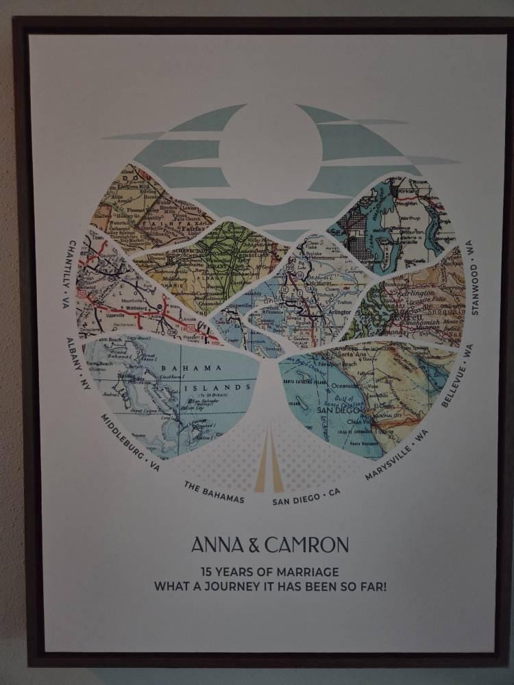 Customer photo review of Wanderlust Map [Digital Only]