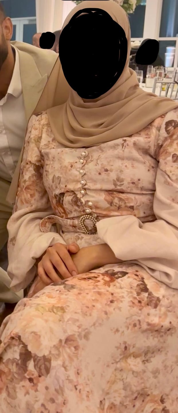 Customer photo review of Mina Floral Maxi Dress
