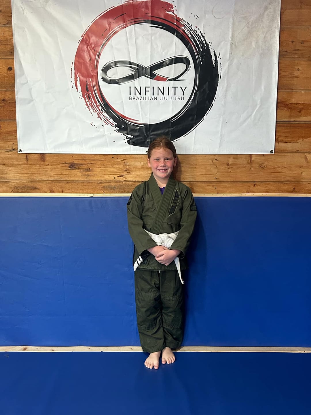 Customer photo review of Core Green Brazilian Jiu Jitsu Kids BJJ Gi