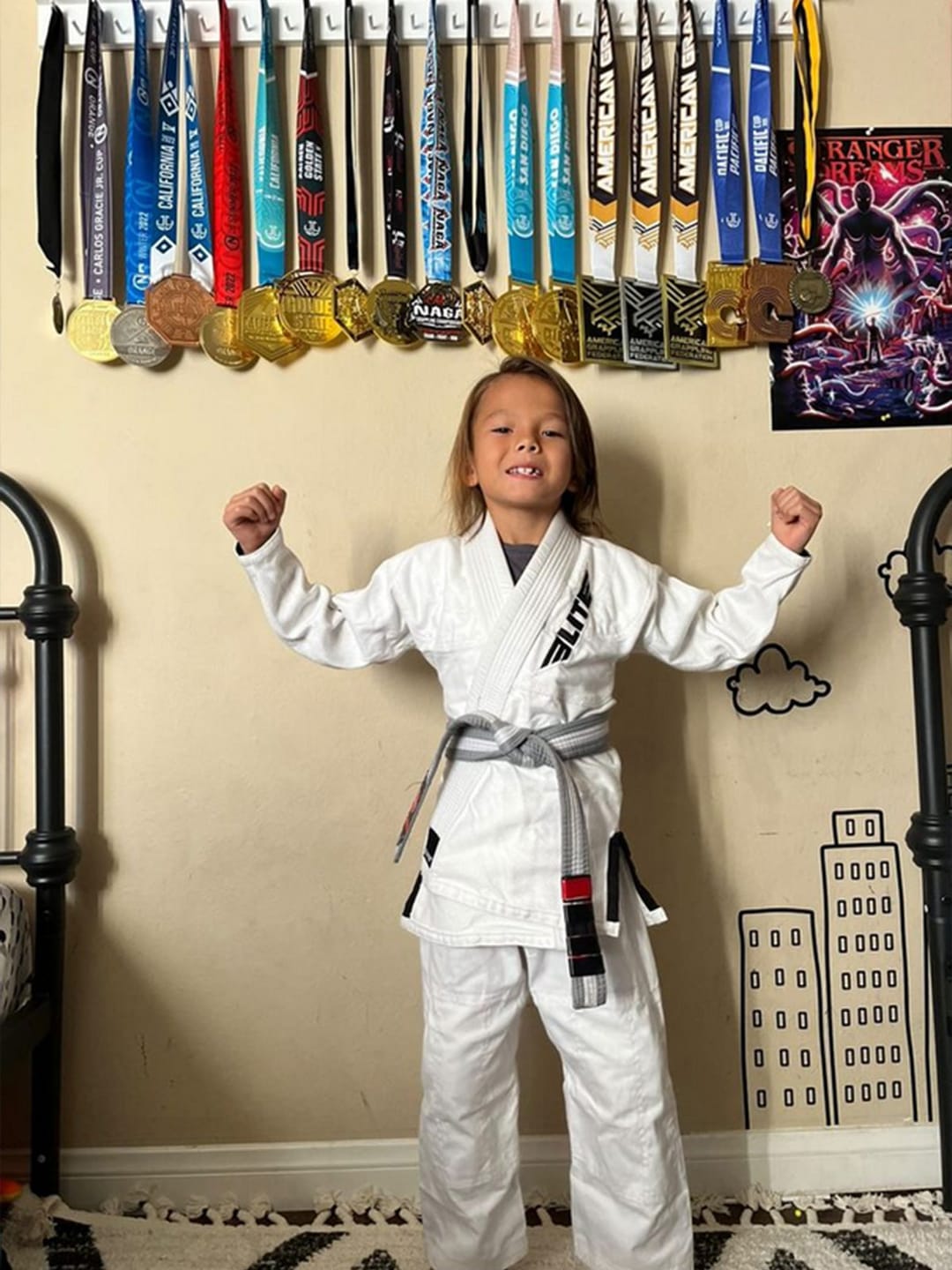 Customer photo review of Core White Brazilian Jiu Jitsu Kids BJJ Gi