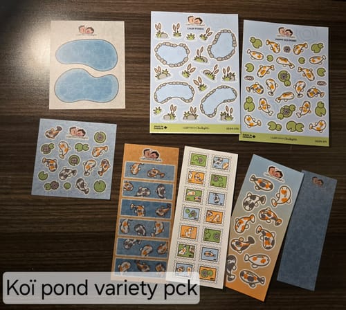 Customer photo review of Sticker Sheet - Calm Ponds
