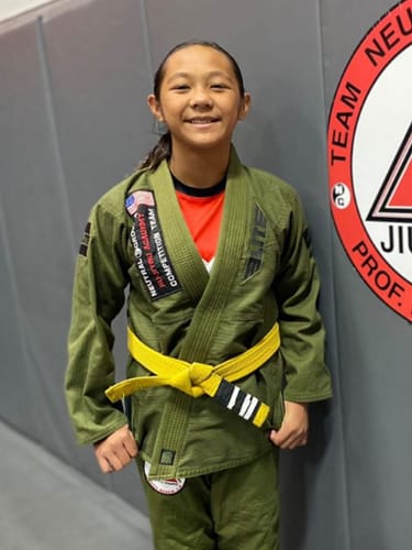 Customer photo review of Core Green Brazilian Jiu Jitsu Kids BJJ Gi