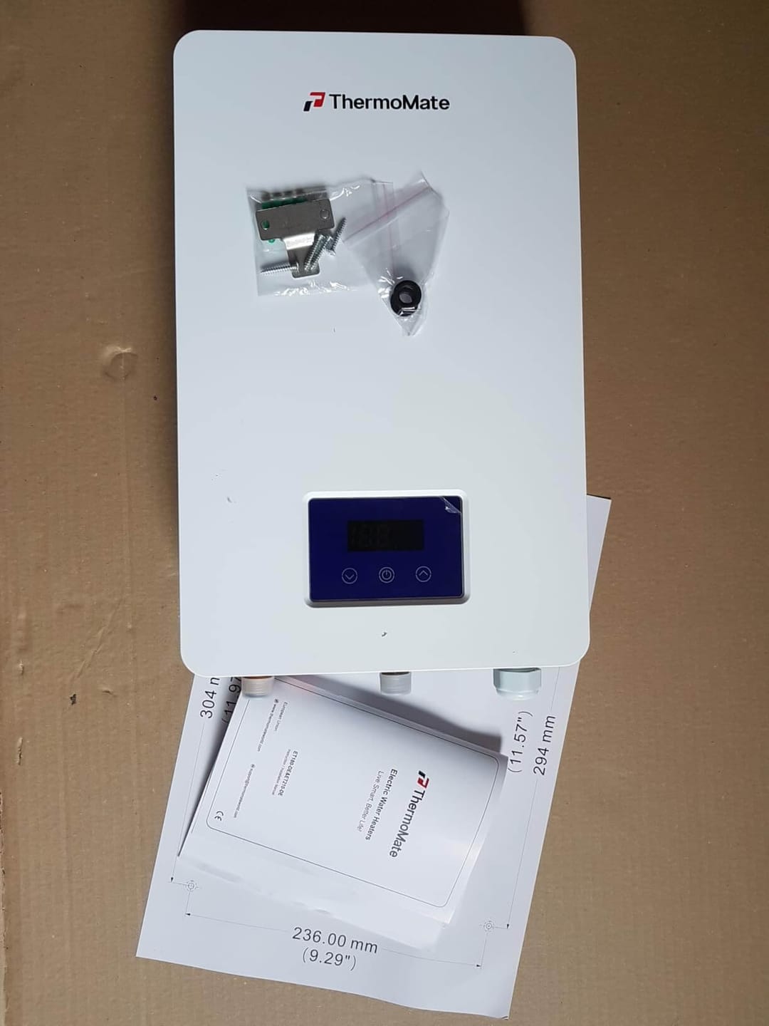 Customer photo review of 21 kW Elektrischer Durchlauferhitzer – 400 V, LED, 30–60 °C, druckfest