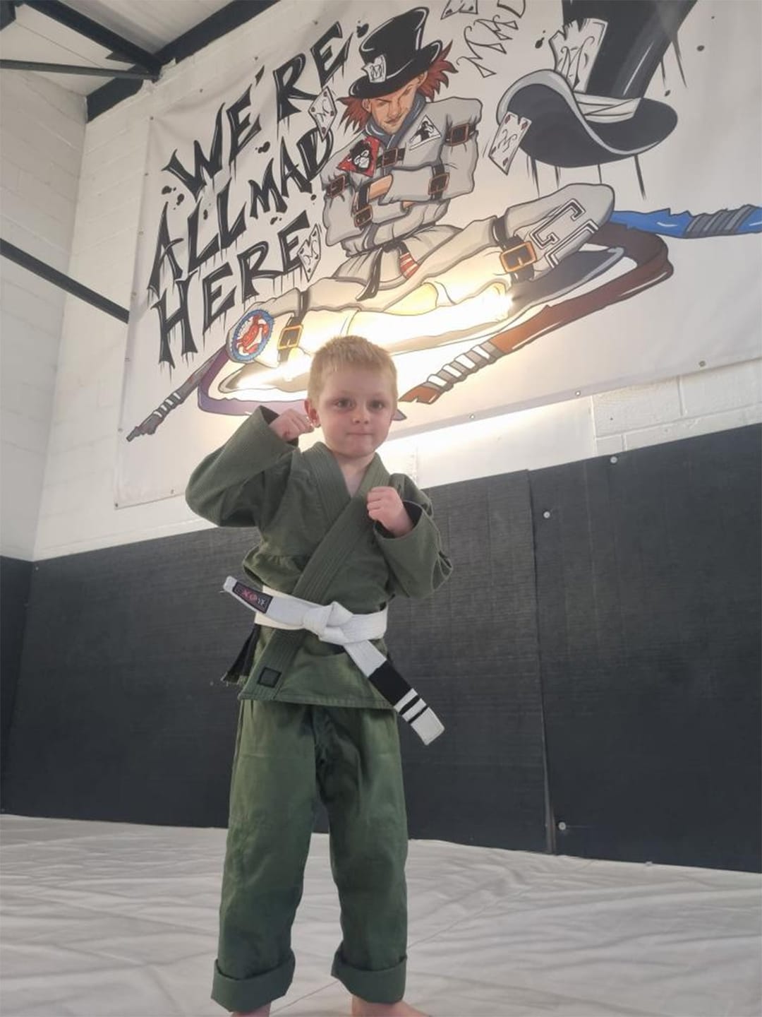 Customer photo review of Core Green Brazilian Jiu Jitsu Kids BJJ Gi