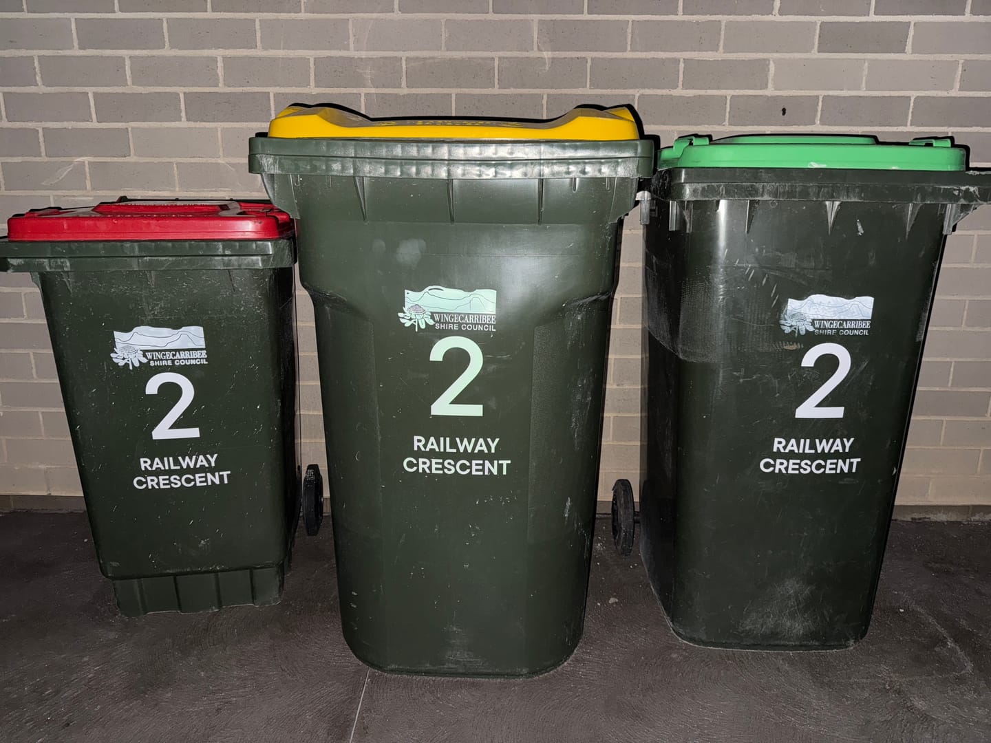 Customer photo review of Wheelie Bin Street Name & Number Sticker