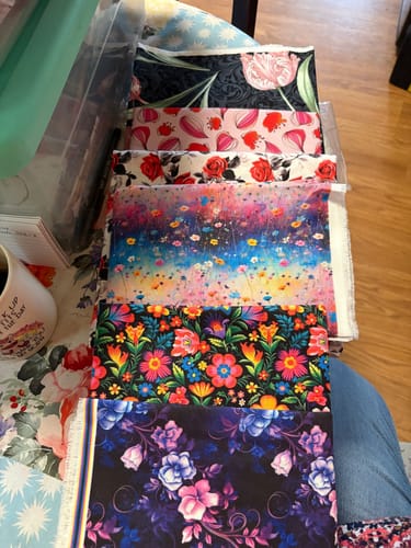 Customer photo review of End of Bolt Mystery Fabric